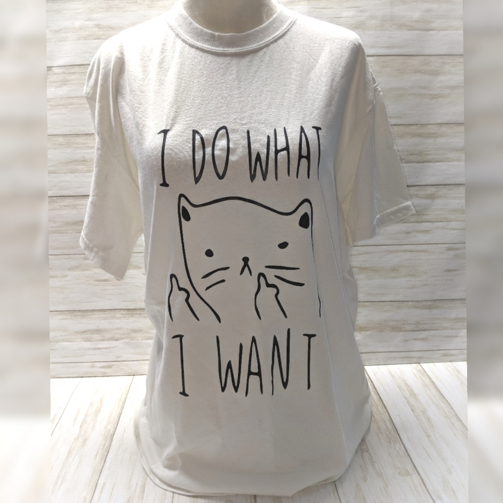 Funny Cat Tee • "I Do What I Want" Short Sleeve